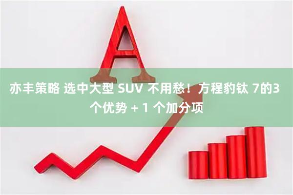 亦丰策略 选中大型 SUV 不用愁！方程豹钛 7的3 个优势 + 1 个加分项