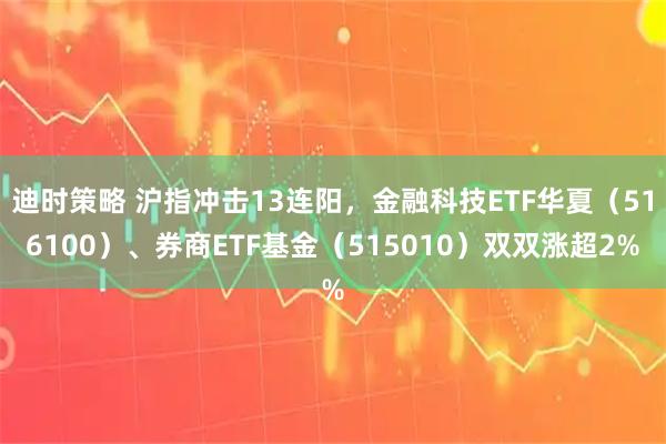 迪时策略 沪指冲击13连阳，金融科技ETF华夏（516100）、券商ETF基金（515010）双双涨超2%